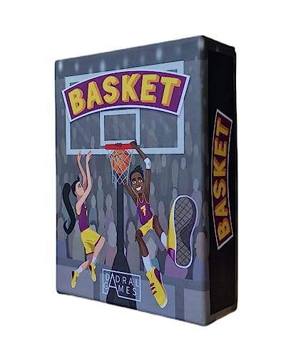 Dadral Games - Juego de Cartas Basket | para Toda la Familia| Adultos y Niños Desde 6 Años | De 2 a 4 Jugadores | Multilingüe, Multicolor, Cartón