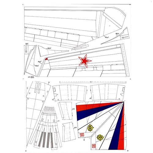 DAGIJIRD Bomber de papel, modelo de avión, escala 1/72, Tupolev Tu-160, kit de modelo de papel para coleccionistas (kit desmontado)