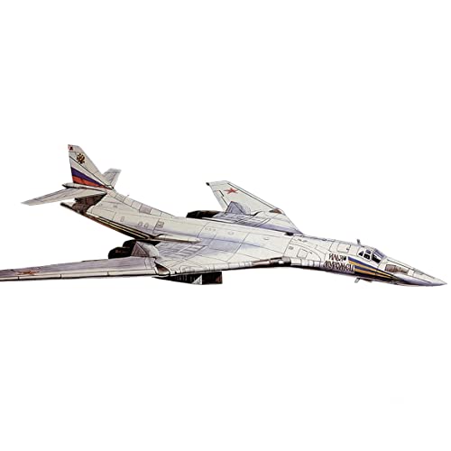 DAGIJIRD Bomber de papel, modelo de avión, escala 1/72, Tupolev Tu-160, kit de modelo de papel para coleccionistas (kit desmontado)