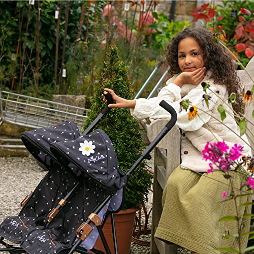 Daisy Chain Silla de Paseo gemelar para muñecos Zipp MAX - Recomendado para niños de 4 a 9 años. (Limited Edition Twilight)