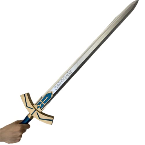 damdos Halloween Prop Fate Stay Night Sable Cosplay Prop Arthur Pen Negro Blanco Excalibur Juego de rol Arma Espuma PU Regalos de cumpleaños