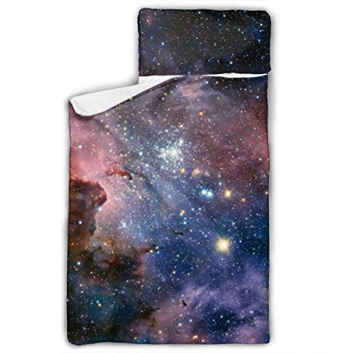 Dark Universe - Alfombrilla para siesta con almohada para niños y niñas, perfecta para guardería y preescolar