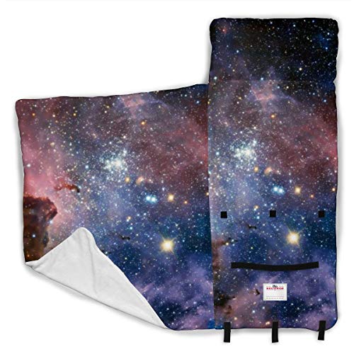 Dark Universe - Alfombrilla para siesta con almohada para niños y niñas, perfecta para guardería y preescolar