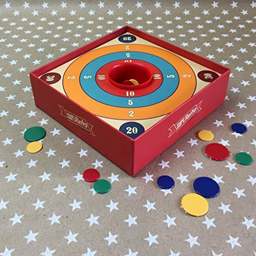 D.A.Y. Republic Juego de mesa tradicional Tiddlywinks Old Classic Family Retro Skill Tiddly Winks Nostálgico juego de mesa 2-4 jugadores