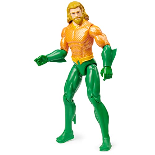 dc comics - Aquaman MUÑECO 30 CM - Figura Aquaman Articulada de 30 cm Coleccionable - 6060069 - Juguetes niños 3 años +