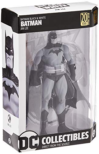 DC Comics Batman Blanco y Negro Batman Figura de acción por Jim Lee