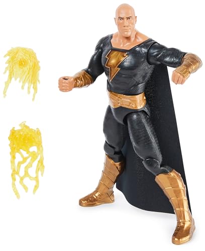 dc comics | Black Adam | Personaje de Black Adam Deluxe Directamente de la película en Escala de 30 cm con Luces, Sonidos y puño Explosivo, Juguetes coleccionables para niños a Partir de 3 años