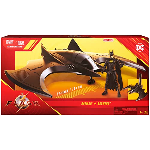 DC Comics, figura de acción de Batman de 10 cm y The Flash Batwing | Juguetes coleccionables de la película The Flash para niños y niñas a partir de 3 años