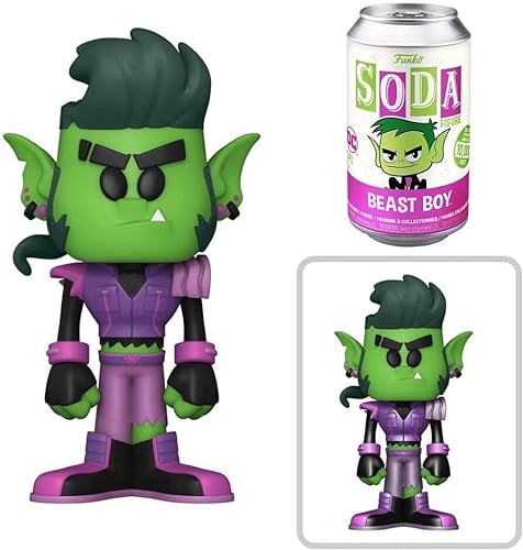 DC Super Powers Hero Figures Activate Beast Boy Soda tin Can Dr. Fate Bundled with Plastic Man Stetchy DC Comics Guy + Teen Titans Stickers 3 Items