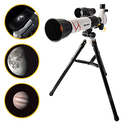 deAO Juego Científico 2 en 1 con Microscopio y Telescopio para los apasionados de Exploración y Astronomía.