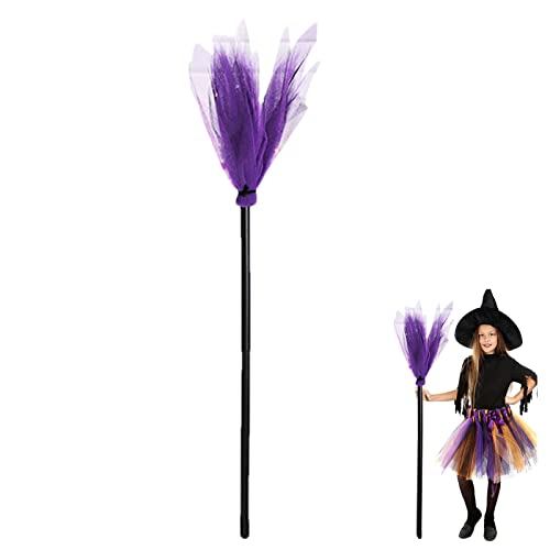 Decoración de Escoba de Bruja | Escoba de Brujas malvadas de Halloween para niños | Accesorios de Disfraz de Bruja, Accesorios de Disfraces para niños, Fiestas de Disfraces, Decoraciones de Halloween