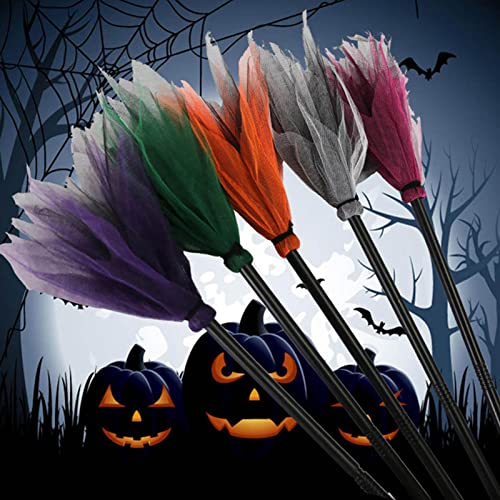 Decoración de Escoba de Bruja | Escoba de Brujas malvadas de Halloween para niños | Accesorios de Disfraz de Bruja, Accesorios de Disfraces para niños, Fiestas de Disfraces, Decoraciones de Halloween