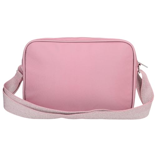 Depesche TopModel Glitter Queen 12528-Bolso Bandolera con Cremallera y Correa Ajustable en Color Rosa (12528)