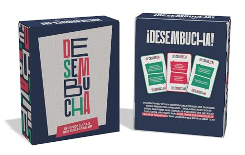 DESEMBUCHA - Juegos de Mesa para Adultos - Juego de sobremesa - Juego de Cartas para Amigos/colegas - 400 Preguntas para Descubrir personalidades - Juegos de Mesa para Toda la Familia