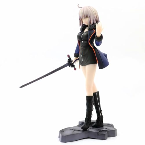 Destino Juana de Arco Ropa de Civil Edición Especial Figura de Arcilla Modelo Periférico | Postura de pie de PVC 25 cm Modelo de Personaje del Juego Estático Oscuro Jeanne D'Arc | Regalos Secundarios