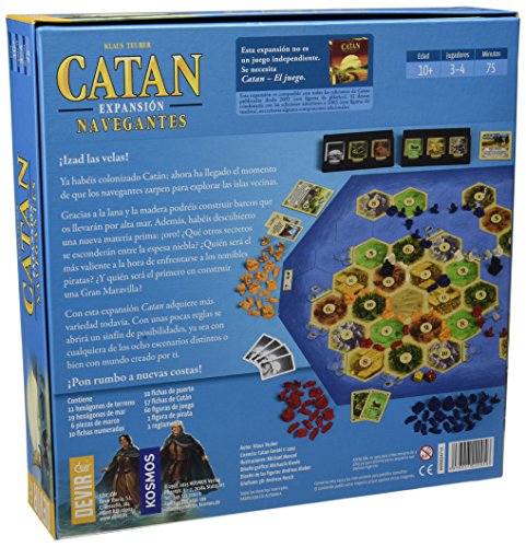 Devir Catan, Expansión Navegantes, Juego De Mesa (Bgnavegantes) + Catan Expansión Mercaderes Y Bárbaros, Juego De Mesa