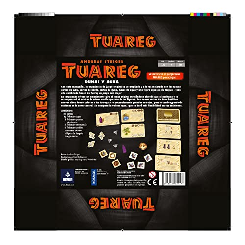 Devir - Tuareg: Expansión Dunas y Agua, Juego de Mesa, Juego de Mesa de Ingenio, Juego de Mesa de 2 Jugadores (BGTUASP)