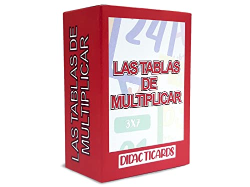 DIDACTICARDS - Tablas de multiplicar, Juego Educativo, Repaso Primaria, Matemáticas, Aprender Las Tablas de multiplicar para niños, Tarjetas educativas, Gamificación -