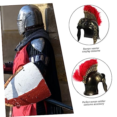 Didiseaon Sombrero De Samurái Sombrero De Guerrero Romano Trajes Medievales Casco De Caballero Romano Cosplay Casco Romano Casco De Gladiador Hombre Pirata Suministros De Fiesta El Plastico