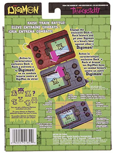 Digimon Bandai Original Digivice Virtual Pet Monster Handheld Game - Red Brown