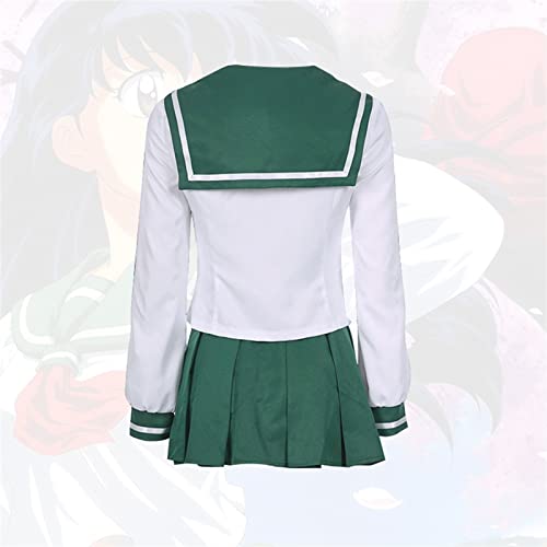 Disfraz de Cosplay de Anime inu-yasha hi-gurashi ka-gome, uniforme de escuela secundaria japonesa, vestido elegante de marinero for Halloween (Color : A, Size : S)