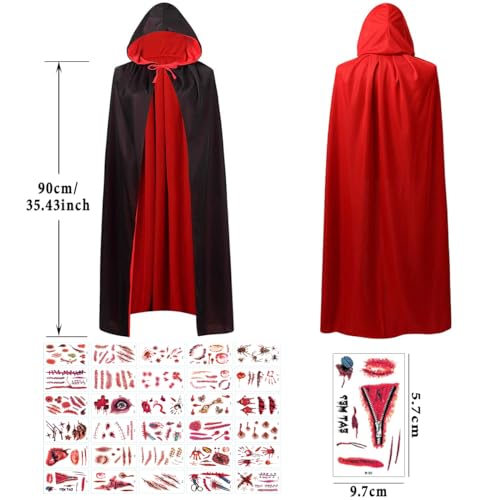 Disfraz Vampiro Niña 90 cm, Disfraz Halloween, Reversible Capa Halloween, Negro Rojo Disfraz Vampira, Capa Halloween Niño, Disfraz De Dracula Niño, Capa Disfraz, Capas Halloween, Capa Vampiro Niña