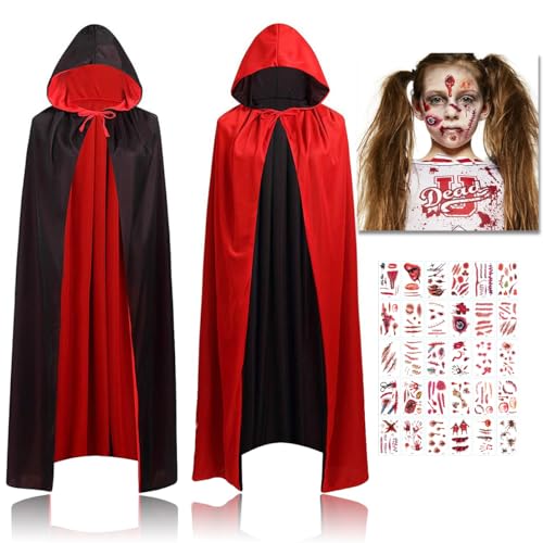 Disfraz Vampiro Niña 90 cm, Disfraz Halloween, Reversible Capa Halloween, Negro Rojo Disfraz Vampira, Capa Halloween Niño, Disfraz De Dracula Niño, Capa Disfraz, Capas Halloween, Capa Vampiro Niña