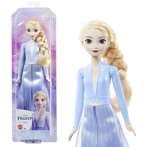 Disney Frozen 2 Elsa viajera Muñeca con look de viaje, juguete +3 años (Mattel HLW48)