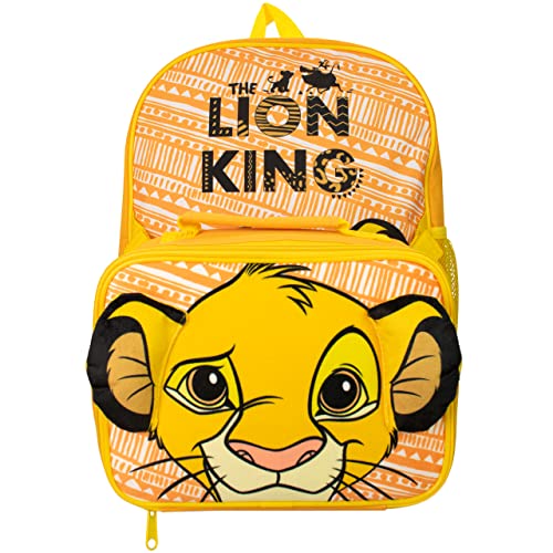 Disney Niños Mochila y bolsa de almuerzo Lion King Amarillo