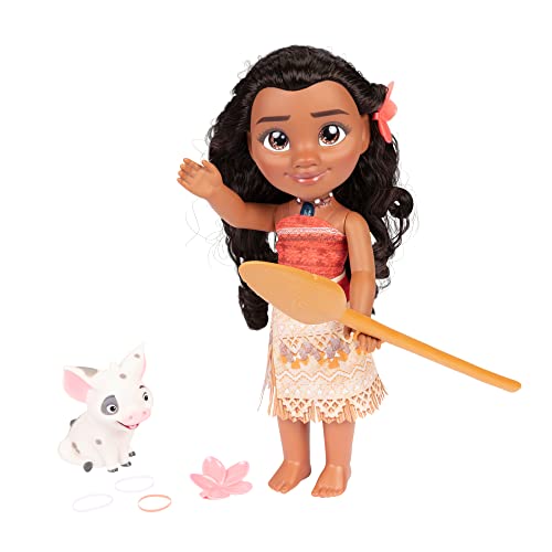 Disney Princesas Muñeca Vaiana Cantante de 38 cm –Canta la Característica Canción de la Película “How Far I'Ll Go”