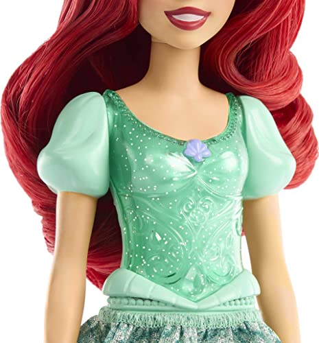 Disney Princess Ariel Muñeca Princesa película La Sirenita, Juguete +3 años (Mattel HLW10)