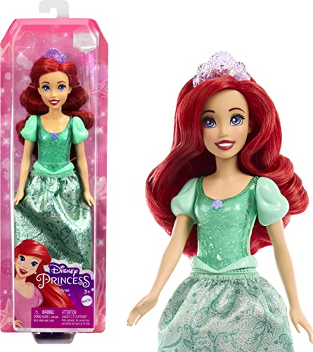 Disney Princess Ariel Muñeca Princesa película La Sirenita, Juguete +3 años (Mattel HLW10)