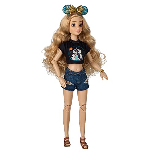 Disney Store Muñeca ILY 4EVER Inspirada en la Princesa Jasmine, Aladdín, Mide 28 cm, muñeca articulada con Diadema con Orejas de Minnie Mouse, Bolso y un Libro, para Mayores de 3 años