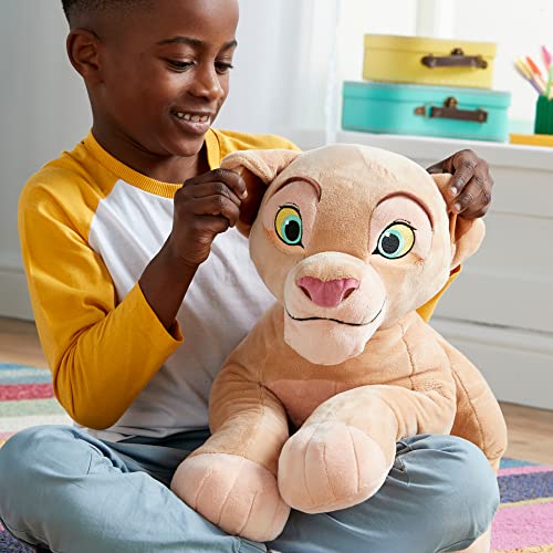 Disney Store Peluche Grande de Nala, El Rey León, Altura: 45 cm, Leona de Peluche con Detalles Bordados y un Acabado Suave