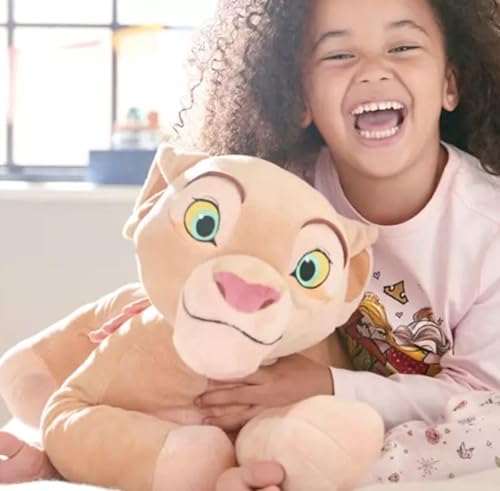 Disney Store Peluche Grande de Nala, El Rey León, Altura: 45 cm, Leona de Peluche con Detalles Bordados y un Acabado Suave