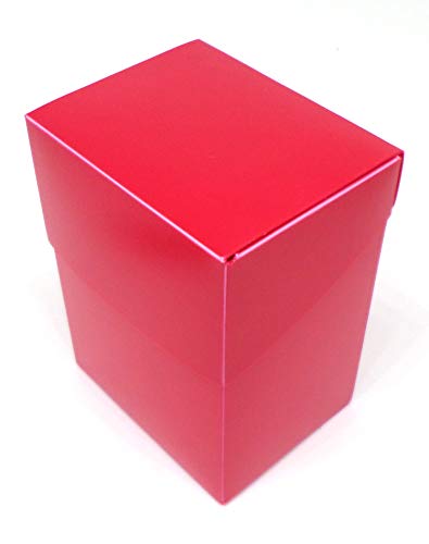 docsmagic.de Deck Box Full + 100 Double Mat Red Sleeves Standard - Caja & Fundas Roja - PKM MTG