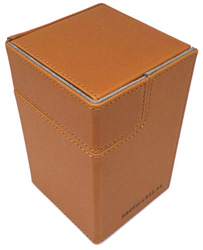 docsmagic.de Premium Magnetic Tray Box (100) Gold + Deck Divider - MTG - PKM - YGO - Caja Oro