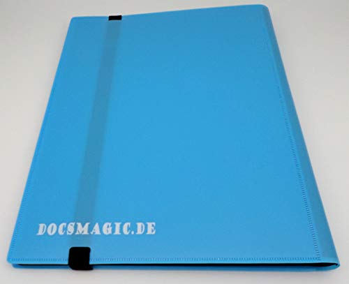 docsmagic.de Pro-Player 9-Pocket Album Light Blue - 360 Card Binder - MTG - PKM - YGO - Álbum para Tarjetas Azul Claro