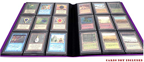 docsmagic.de Pro-Player 9-Pocket Album Purple - 360 Card Binder - MTG - PKM - YGO - Álbum para Tarjetas púrpura