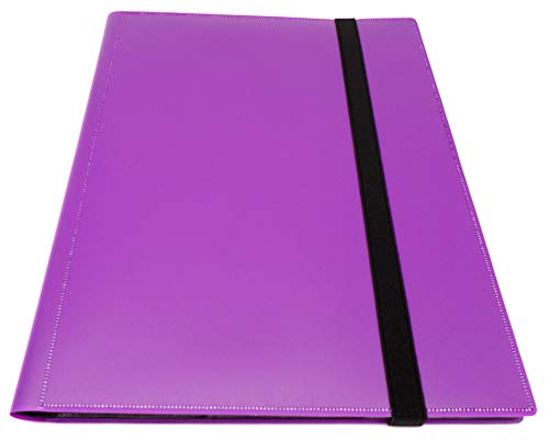 docsmagic.de Pro-Player 9-Pocket Album Purple - 360 Card Binder - MTG - PKM - YGO - Álbum para Tarjetas púrpura