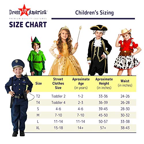 Dress Up America Disfraz de crayón para niños - Disfraz de crayón azul para niñas y niños - Gran conjunto de disfraces de juego de rol