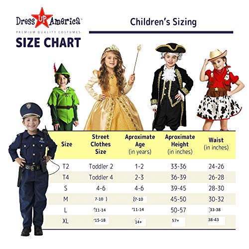 Dress Up America Disfraz De Pirata Para Niños - Disfraz De Capitán Garfio Para Niños - Conjunto De Pirata Para Niños