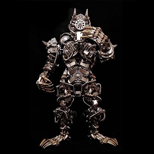 DUZU Puzzle de metal 3D para adultos, DIY hombre lobo de metal modelo 3D rompecabezas 3D juego de construcción de metal, 2000 piezas, corte láser 3D, modelo steampunk, coleccionable, regalo decorativo