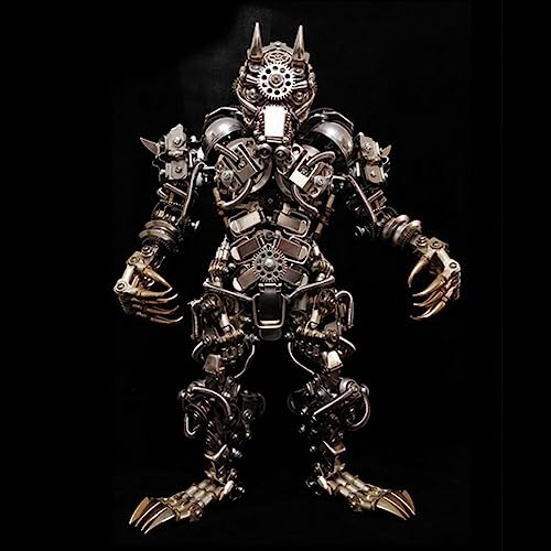 DUZU Puzzle de metal 3D para adultos, DIY hombre lobo de metal modelo 3D rompecabezas 3D juego de construcción de metal, 2000 piezas, corte láser 3D, modelo steampunk, coleccionable, regalo decorativo