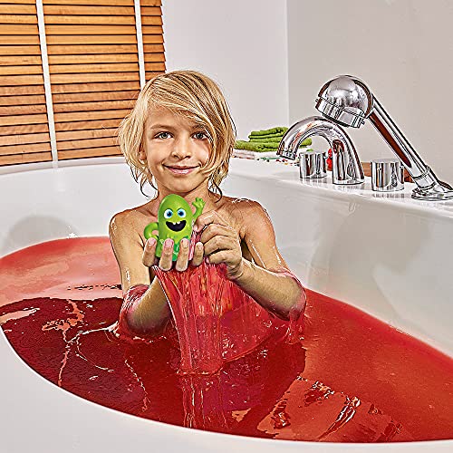 Eco Slime Baff Red de Zimpli Kids, 1 Paquete de baño o 6 usos de Juego, Convierte el Agua en Gooey Slime, Juguete sensorial y baño para niños, Regalo Biodegradable Certificado