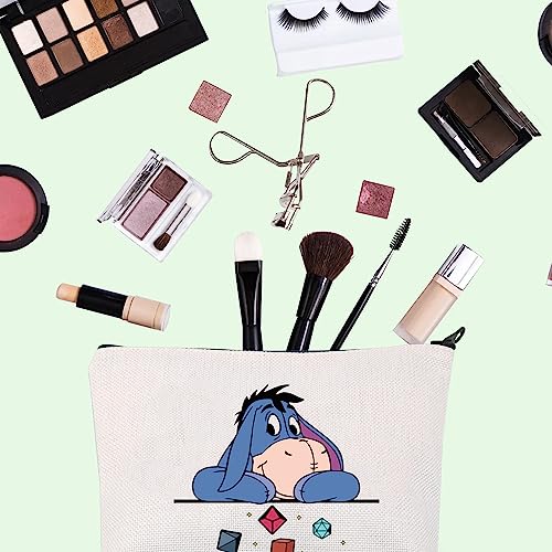 Eeyore - Bolsa de maquillaje para dados DND Dungeon Master con cremallera, bolsa con cremallera para juegos DM, ス・, Eeyore D&D España