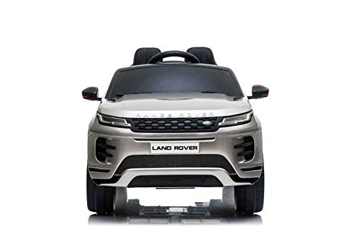 Eléctrico Ride-On Range Rover EVOQUE, pintado de gris, reproductor de MP3 con entrada USB, unidad 4x4, batería 12V10Ah, ruedas EVA, arranque con llave, control remoto Bluetooth 2.4 GHz, con licencia