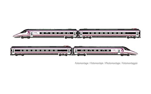 Electrotren Ferrocarril - Locos E10201D RENFE, S-114 Set 4 Piezas 75 Aniversario DCC