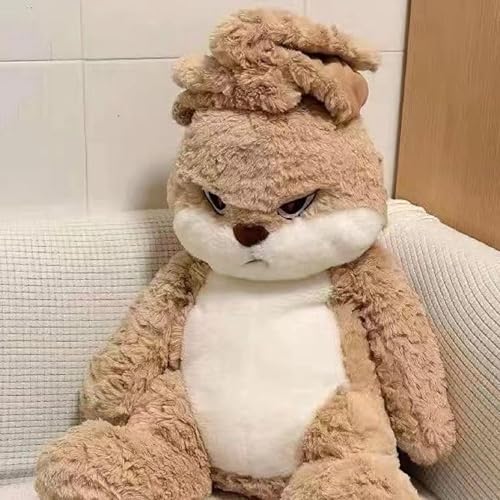 ELISA BOTELLA Peluche Conejo, Peluche Conejito Suave para niños, Peluche Conejo enfadado, Conejo con Orejas Extra largas, Regalo para niños y Adolescentes, Peluches Navidad