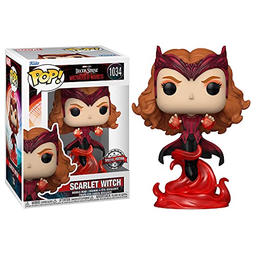 En Stock: Pop! Marvel: Doctor Extraño en el Multiverso de la Locura - Bruja Escarlata Flotante (Edición Especial Exclusiva)